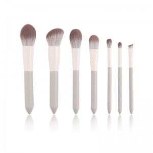 Custom Logo Professional Makeup Brush Set Soft Vegan Hair Kabuki Powder Eyeshadow Lipstick Brush Tools