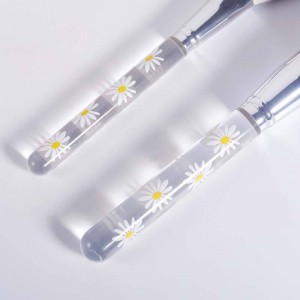 YRSOOPRISA Custom Professional Lucency Daisy Make up Brushes Premium Synthetic Kabuki Powder Blush Eye Makeup Tools