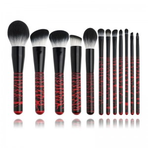 New Private Label Makeup Brush Set 12pcs Cruelty-free Kabuki Powder Eyeshadow Custom Makeup Brushes