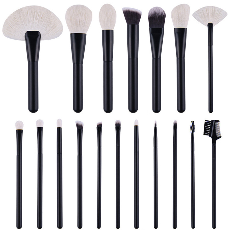 Top Quality Makeup Brushes Professional 18Pcs Synthetic Natural Fiber Makeup Brush Set with Bag Featured Image