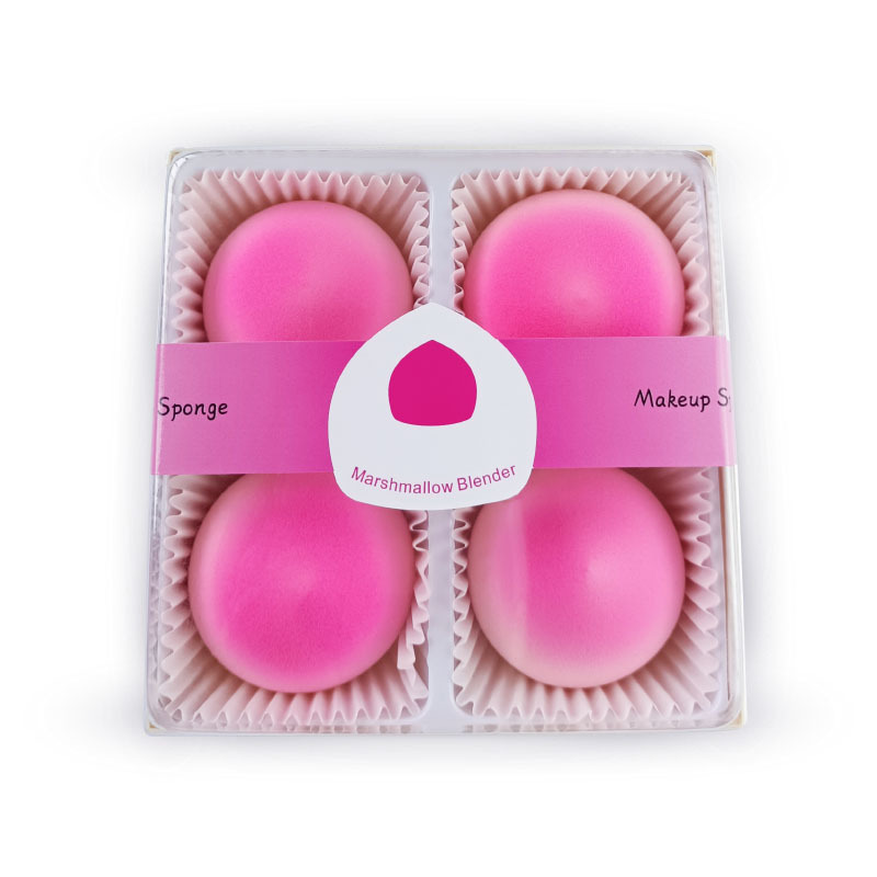 Private Label Cosmetic Sponges 4pcs Makeup Sponge Set Non Latex Marshmallow Beauty Makeup Sponge Puff Featured Image