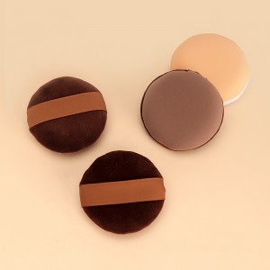 New Creative Cotton Powder Puff Air Cushion Double-sided Use Velvet Loos Powder Puff with Ribbon Band