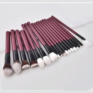 Private label 18pcs Luxury makeup brush set with synthetic hair