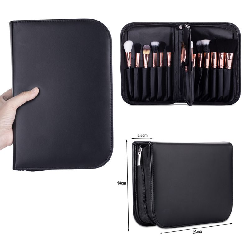 makeup brush set with bag