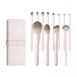 OEM ODM Makeup Brush Manufacturer Professional Pink Cosmetic Brushes Set with Makeup Bag