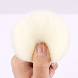 Private Lable Single Makeup Brushes Soft Vegan Hair Large Powder Brush Angled Blending Blush Brush