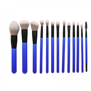 OEM ODM High Quality Make up Sets 13Pcs Professional Blue Cosmetic Brushes for Face Eye Lip Makeup