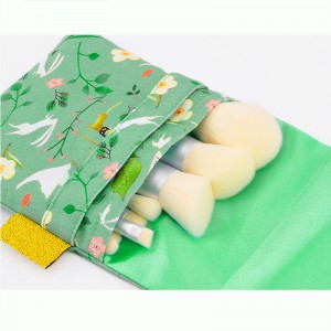 Cosmetics Beauty Tool Synthetic Hair 8PCS Spring green Color Makeup Brush Set with brush bag