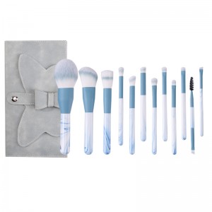 Professional Makeup Brush Manufacturer Customize Logo Vegan Hair Makeup Brush Set with Cosmetic Bag