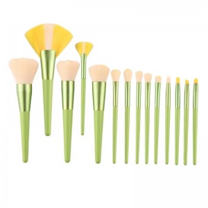 YRSOOPRISA 14PCS Professional Makeup Brush Set Beauty Foundation Fan Blushes eyelashes Lipstick Cosmetic Brushes