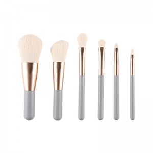 New Private Label Mini Cosmetic Brush Set High Quality Facial Eye Lip Travel Makeup Brushes with Beauty Case