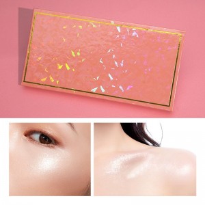Private Label Custom Vegan 6 colors Makeup Highlighter Bronze Powder Pallette