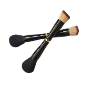 Wholesale 4 in 1 Double Ended Makeup Brush Set Portable Travel Foundation Powder Eyeshadow Brush Tools
