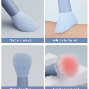 YRSOOPRISA OEM 11Pcs Travel Makeup Brushes Set Mini Portable Vegan Makeup Brush Set with Travel Case