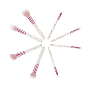 2022 Professional Cosmetic Tools Vegan Travel Makeup Brush Set Private Label Custom Logo Natural Pink Makeup Kit