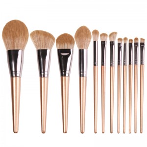 YRSOOPRISA Wholesale Cosmetic Brush Set Vintage Copper Professional Private Label Makeup Tools