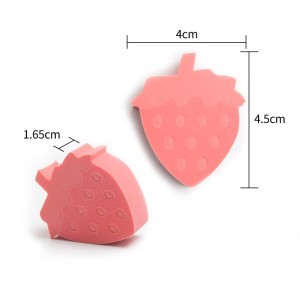 New Strawberry Makeup Sponge 10Pcs Powder Puff Set Soft Quality Non Latex Beauty Tools