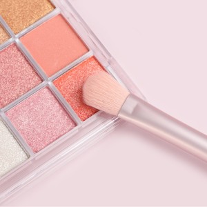 New Private Label 12Pcs Pink Makeup Brush Set Premium Soft Synthetic Hair Makeup Tools for Foundation Concealer Eyeshadow