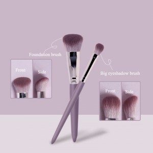 2022 Purple Make up Brush Set Soft Vegan Foundation Powder Eyeshadow Cosmetics Tool