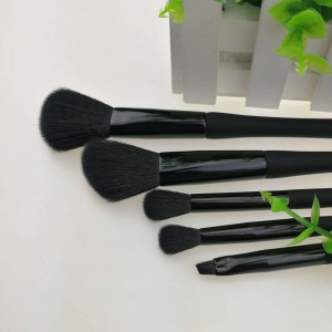 9pcs Private laebl rubber oil handle makeup brush set manufacturer
