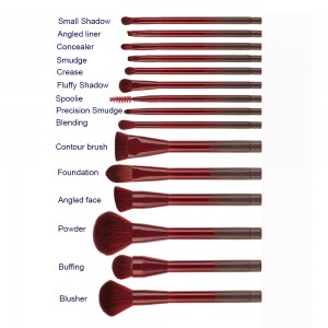 Custom brand Hot Sale 15PCS Cosmetic Makeup Brush Set with Synthetic Hair