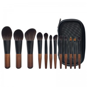 Private Label 12pcs Elegant Beauty Premium Nylon Hair Professional Make Up Brush Makeup Set