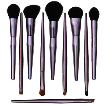 metallic purple makeup brush