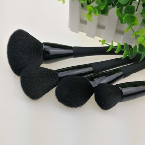 9pcs Private laebl rubber oil handle makeup brush set manufacturer