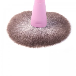 Customize Premium Purple Pink Make up Brush Set 8pcs Portable Cosmetic Brushes for Liquid Foundation Powder BB Cream