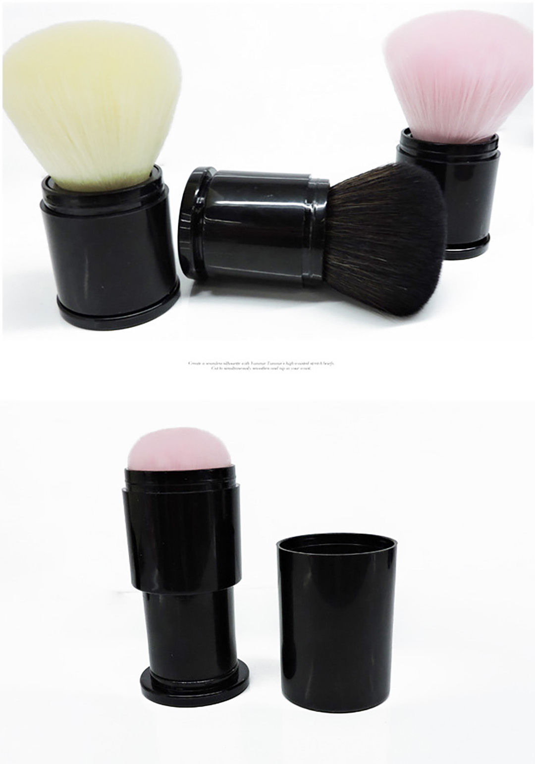 portable powder brush