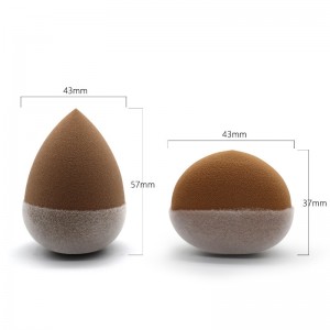 OEM New Lovely Semi Microfiber Velvet Beauty Sponge Non Latex Makeup Blender Puffs