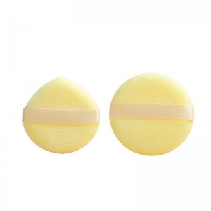 Creamy Soft Makeup Pure Powder Puff Body Makeup Tool Velvet Satin Cosmetic Flocking Powder Sponge Puff Non Latex