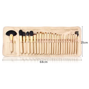 25pcs Goat hair Makeup Brush Set with private label
