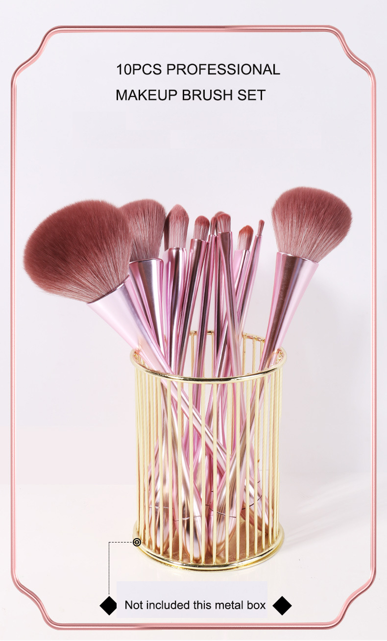 purple makeup brush