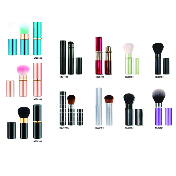 retractable makeup brush