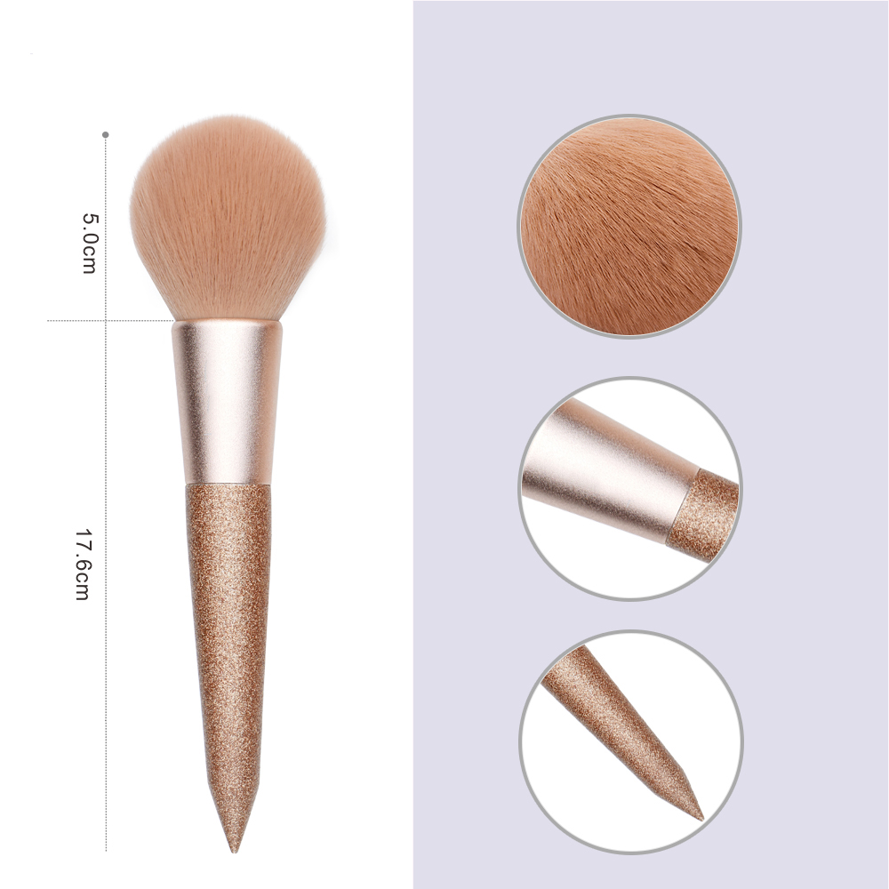 round powder makeup brush