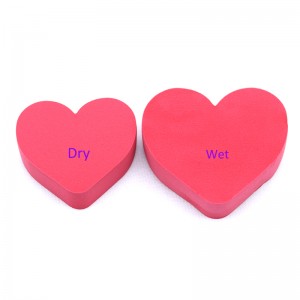 Cosmetics Sponge Puff Heart-shaped Makeup Sponge Facial Foundation Liquid Powder Beauty Blender