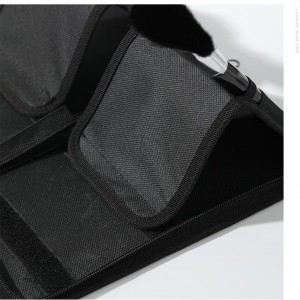 Custom Logo Canvas Travel Professional Makeup Artist Brushes Storage Organizer Bag Standable Cosmetic Case