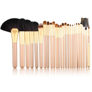 25pcs Goat hair Makeup Brush Set with private label