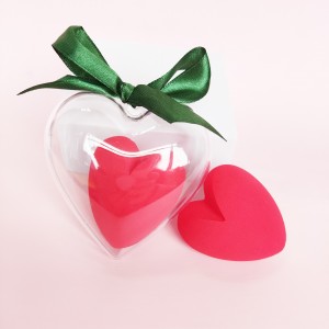 New 3D Love Heart-Shaped Rose Red Non-Latex Makeup Sponges Soft Foundation Powder Beauty Blender Sponge