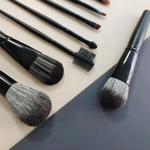 Multifunctional Beauty Tool High Quality Black Full 9 PCS Makeup Brush Set Private Lable with factory price