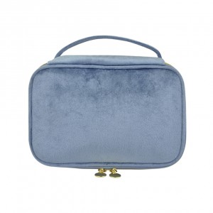 Hot Selling Velvet Cosmetics Makeup Brush Storage Bag Portable Travel Case Small Cosmetic Bag