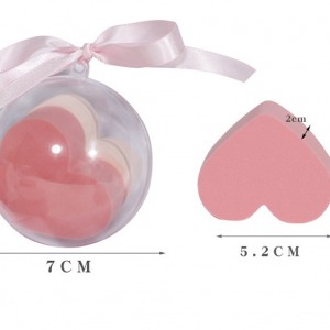 Cosmetics Sponge Puff Heart-shaped Makeup Sponge Facial Foundation Liquid Powder Beauty Blender